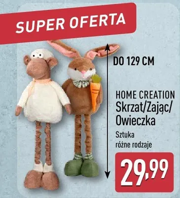 Skrzat/Zając/Owieczka Home Creation promocja w Aldi