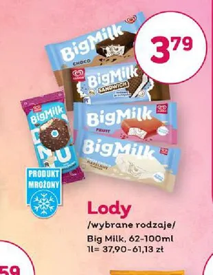 Lody Big Milk Sandwich promocja w Bliski