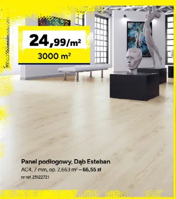 Panele podłogowe Dąb Esteban AC4 7 mm promocja w Bricoman