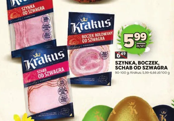 Szynka, boczek, schab od szwagra promocja w Stokrotka