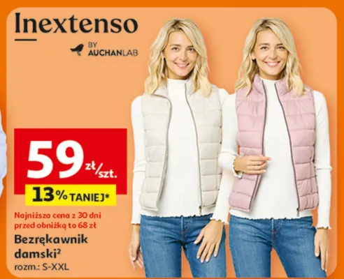 Bezrękawnik damski Inextenso promocja w Auchan