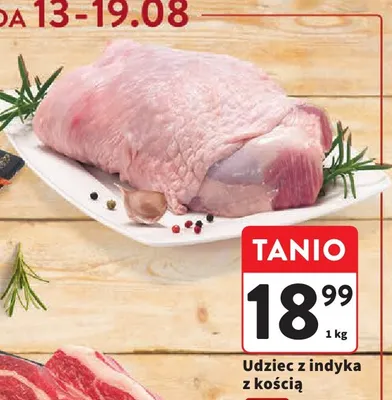 Udziec z indyka z kością promocja w Intermarche