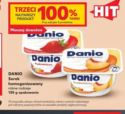 Serek homogenizowany Danio truskawkowy promocja w Kaufland