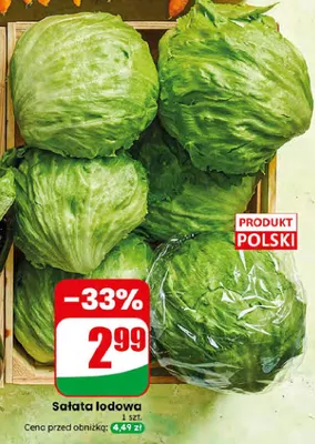 Sałata lodowa promocja w Dino