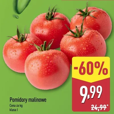Pomidory malinowe promocja w Aldi