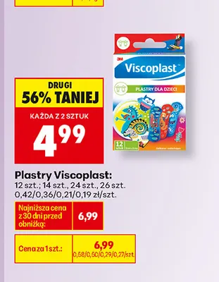 Plastry Viscoplast 12 szt. promocja w Biedronka