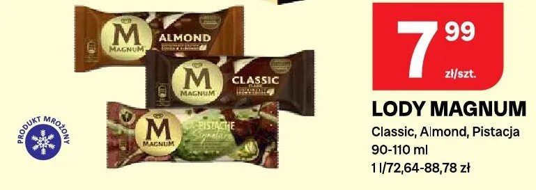 Lody Classic, Almond, Pistacja promocja w Chorten