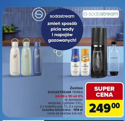 Butelka termiczna Sodastream promocja w Carrefour