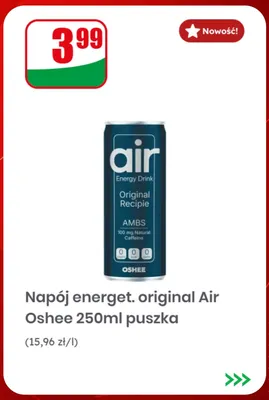 Napój energetyczny original Air Oshee promocja w Dino