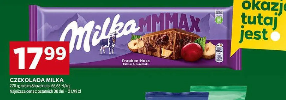 Czekolada milka mmmax promocja w Stokrotka