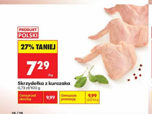 Skrzydełka z kurczaka polskie promocja w Biedronka