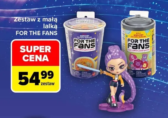 Zestaw z małą lalką For the Fans K-Pop Demon Hunters promocja w Carrefour