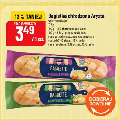 Bagietka chłodzona z masłem czosnkowym Aryzta promocja w POLOmarket