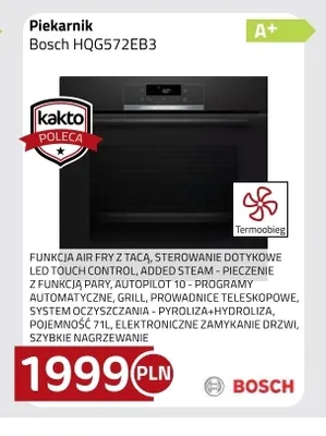 Piekarnik Bosch HQG572EB3 promocja w kakto.pl