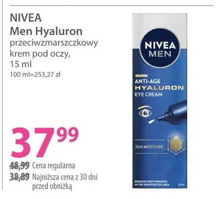 Przeciwzmarszczkowy krem pod oczy promocja w Hebe