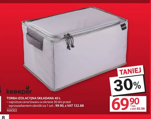 Torba izolacyjna składana 40 l Keeeper promocja w Selgros