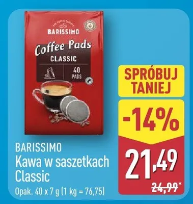 Kawa w saszetkach Classic promocja w Aldi