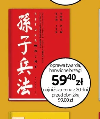 Książka Sztuka wojny Sun Tzu promocja w Empik