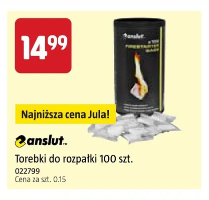 Torebki do rozpałki Anslut promocja w Jula