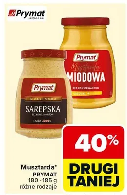 Musztarda sarepska bez konserwantów różne rodzaje promocja w Carrefour