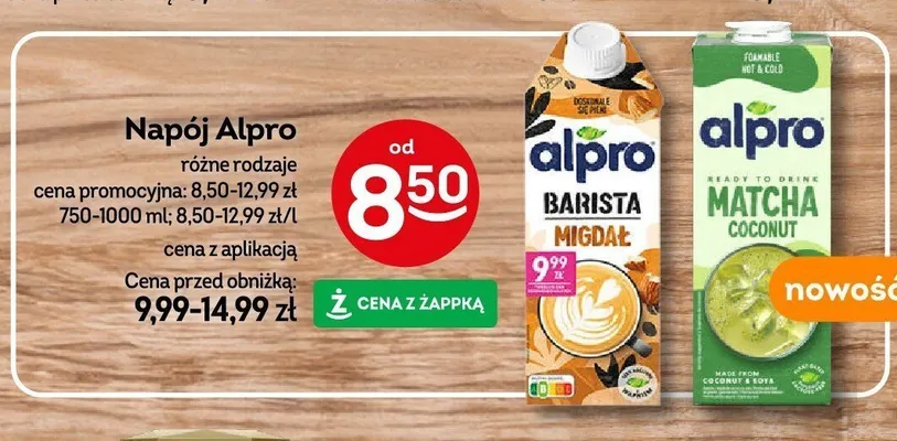 Napój migdałowy Alpro Barista promocja w Żabka