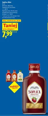Likier Soplica malinowa promocja w Lidl