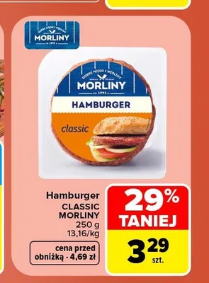 Hamburger Classic Morliny promocja w Carrefour Market