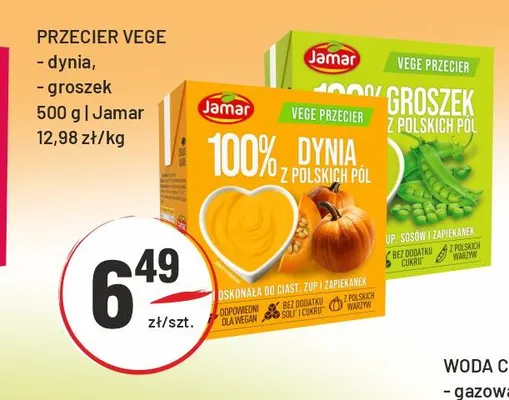 Przecier vege groszek Jamar promocja w Sedal