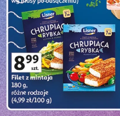 Filet z mintaja Lisner Chrupiąca Rybka promocja w Auchan