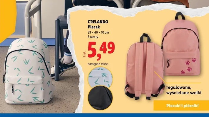 Plecak Crelando promocja w Lidl
