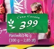 Parówki Skolimki JBB Bałdyga promocja w CEZAR Delikatesy