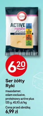 Ser żółty ryki 135g promocja w Żabka
