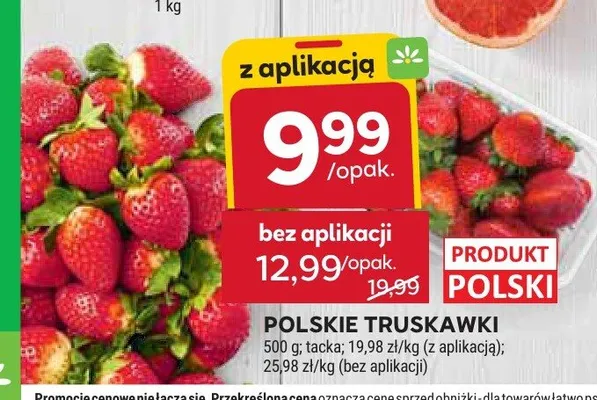 Truskawki polskie promocja w Stokrotka