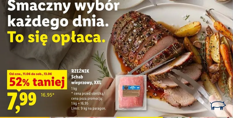 Schab wieprzowy XXL Rzeźnik promocja w Lidl