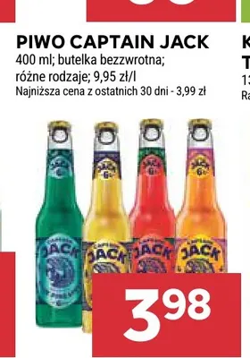 Piwo Captain Jack Blue Lagoon promocja w Stokrotka