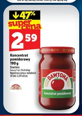 Koncentrat pomidorowy Dawtona promocja w TOPAZ