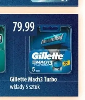 Wkłady do maszynki Gillette Mach3 Turbo promocja w Drogerie Laboo