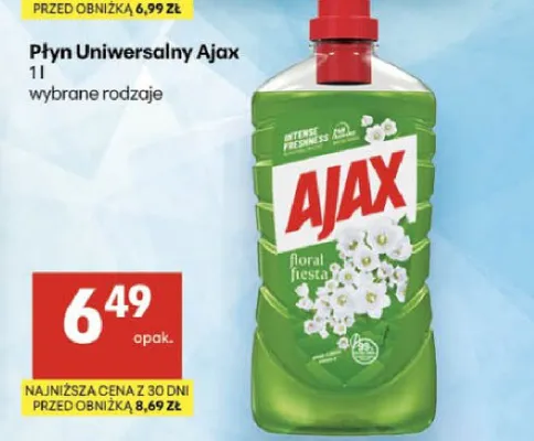 Płyn uniwersalny Ajax promocja w Delikatesy Centrum
