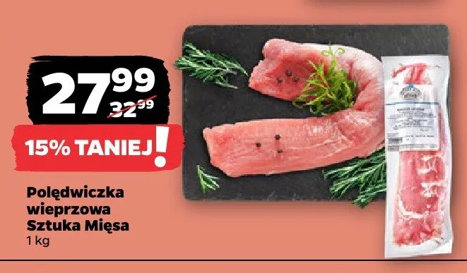 Polędwiczka wieprzowa Sztuka Mięsa promocja w Netto