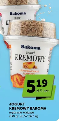 Jogurt kremowy Bakoma wybrane rodzaje promocja w Euro Sklep