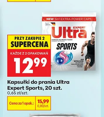 Kapsułki do prania Ultra Expert Sports 20szt. promocja w Biedronka