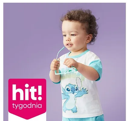 Koszulka niemowlęca Disney Stitch 100% bawełny chłopięca promocja w Pepco