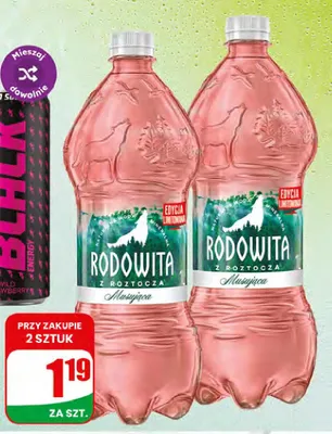 Woda mineralna musująca Rodowita promocja w Dino