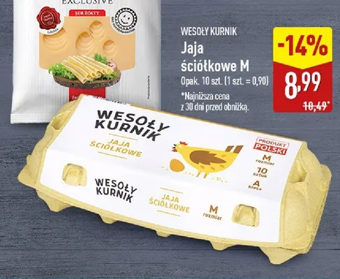 Jaja ściółkowe M Wesoły Kurnik promocja w Aldi