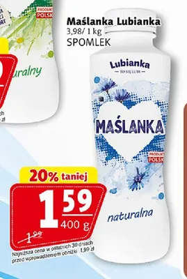 Maślanka Lubianka promocja w Prim Market