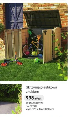 Skrzynia plastikowa z łukiem promocja w Castorama