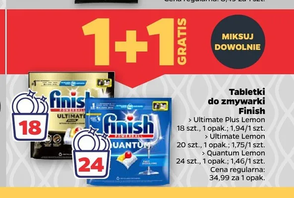 Tabletki do zmywarki Finish promocja w Netto