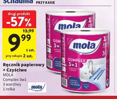 Ręcznik papierowy i czyściwo Mola Complex 3w1 promocja w Intermarche