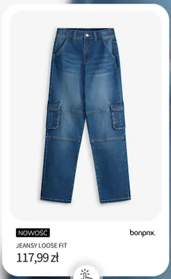 Jeansy Loose Fit Bonprix promocja w bonprix