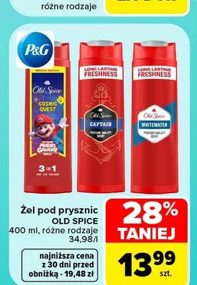 Żel pod prysznic Old Spice Captain promocja w Carrefour Market